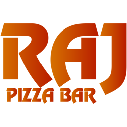 Raj Pizza Bar logo.